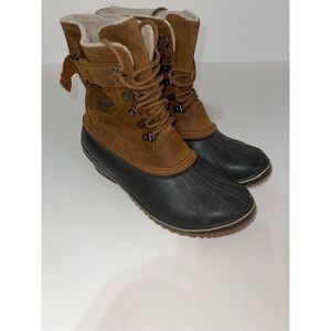 SOREL WOMEN'S NL2125-286 LINED WATERPROOF FANCE LACE II WINTER BOOTS SIZE 12